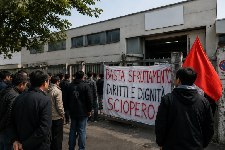 Lavoro irregolare a Prato, nuovo sciopero nel tessile